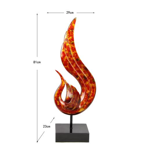 火凤凰 抽象动植物玻璃钢雕塑 工艺品摆件